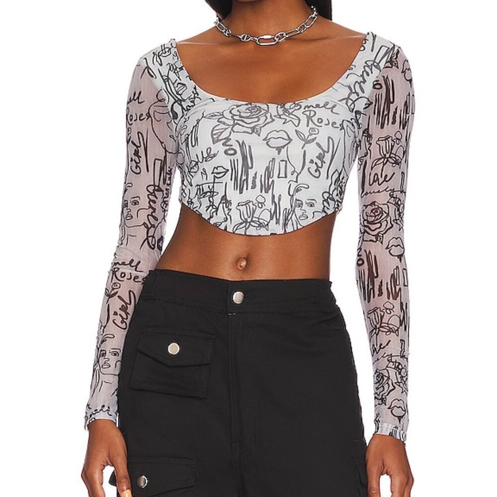 Superdown Kora Mesh Top